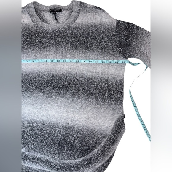 Liverpool Women's Ombré Black and White Gradient Sweater Size Large - Picture 8 of 11